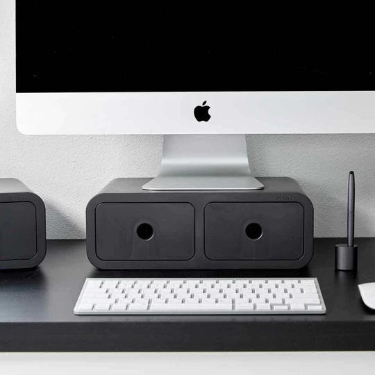 Sysmax | Storage Box | Monitor Stand | White | For Office &amp; Home