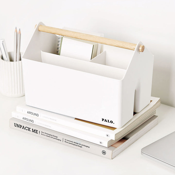 Litem | Multi Utility Storage Basket | Ivory |  Palo | For Office Home &amp; Kitchen