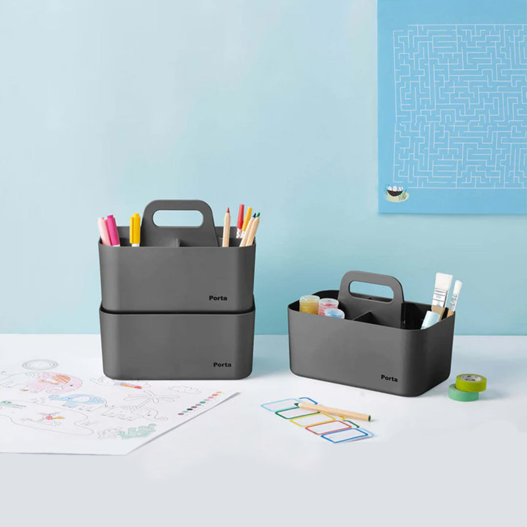 Litem | Portable | Stackable | Organizer | Yellow |Porta Compact |For Office Home & Kitchen