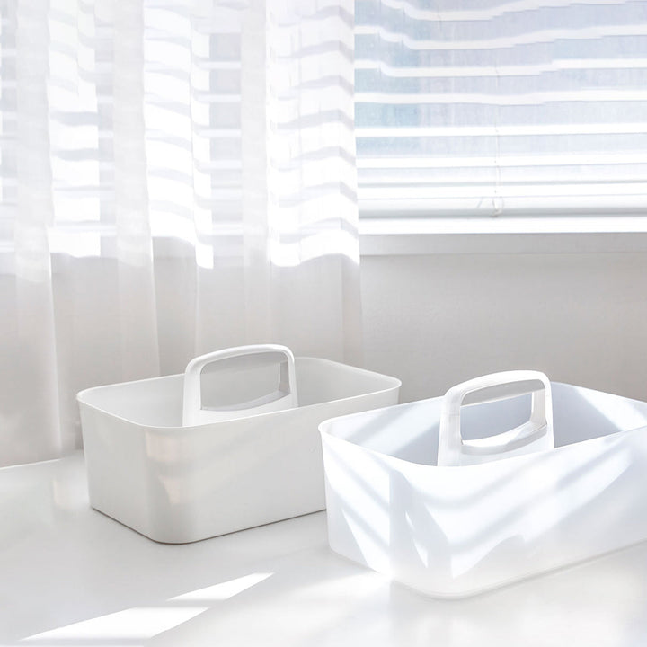 Litem | Portable Storage Organiser | Cool Grey &amp; Ivory | Porta Grande | For Office Home &amp; Kitchen