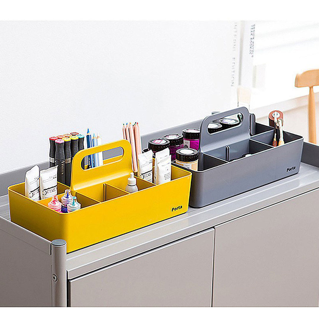 Litem | Portable | Stackable | Porta Organizer | Yellow |For Office Home &amp; Kitchen