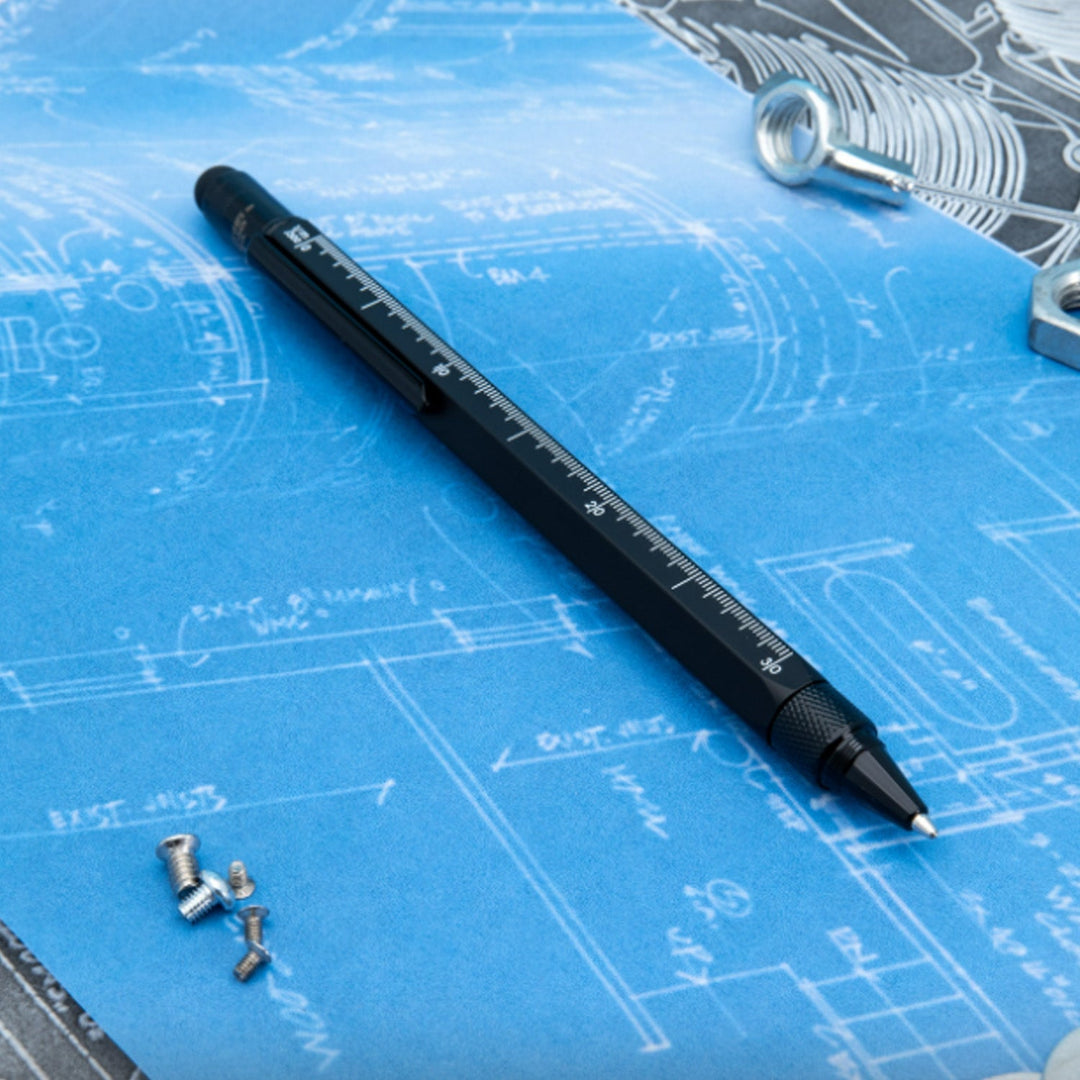 Monteverde 9 Function Tool Ball Pen - Black BT - Aarcaai