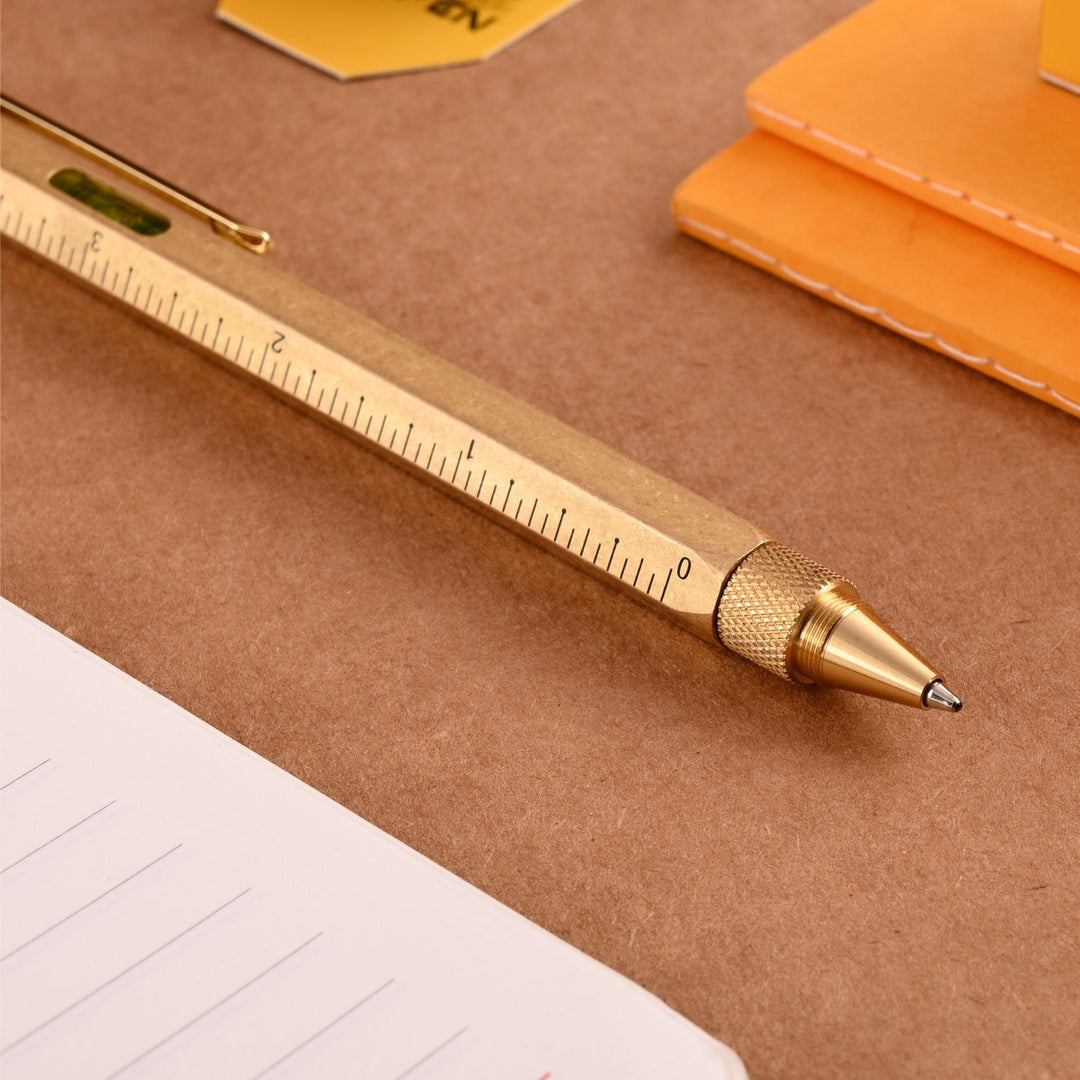 Monteverde 9 Function Tool Ball Pen - Brass GT - Aarcaai