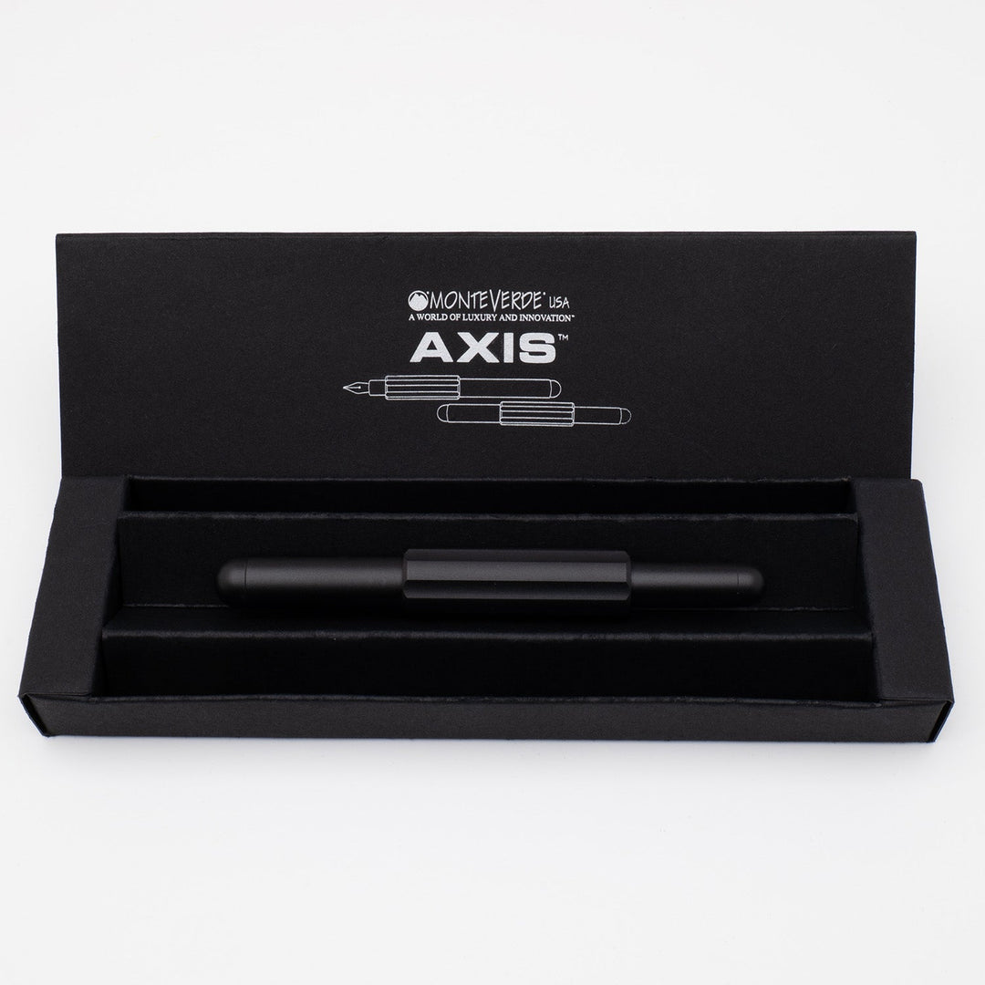 Monteverde Axis Fountain Pen - Matte Black - Aarcaai