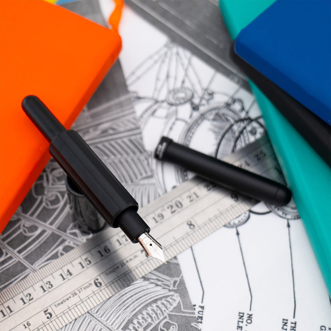 Monteverde Axis Fountain Pen - Matte Black - Aarcaai