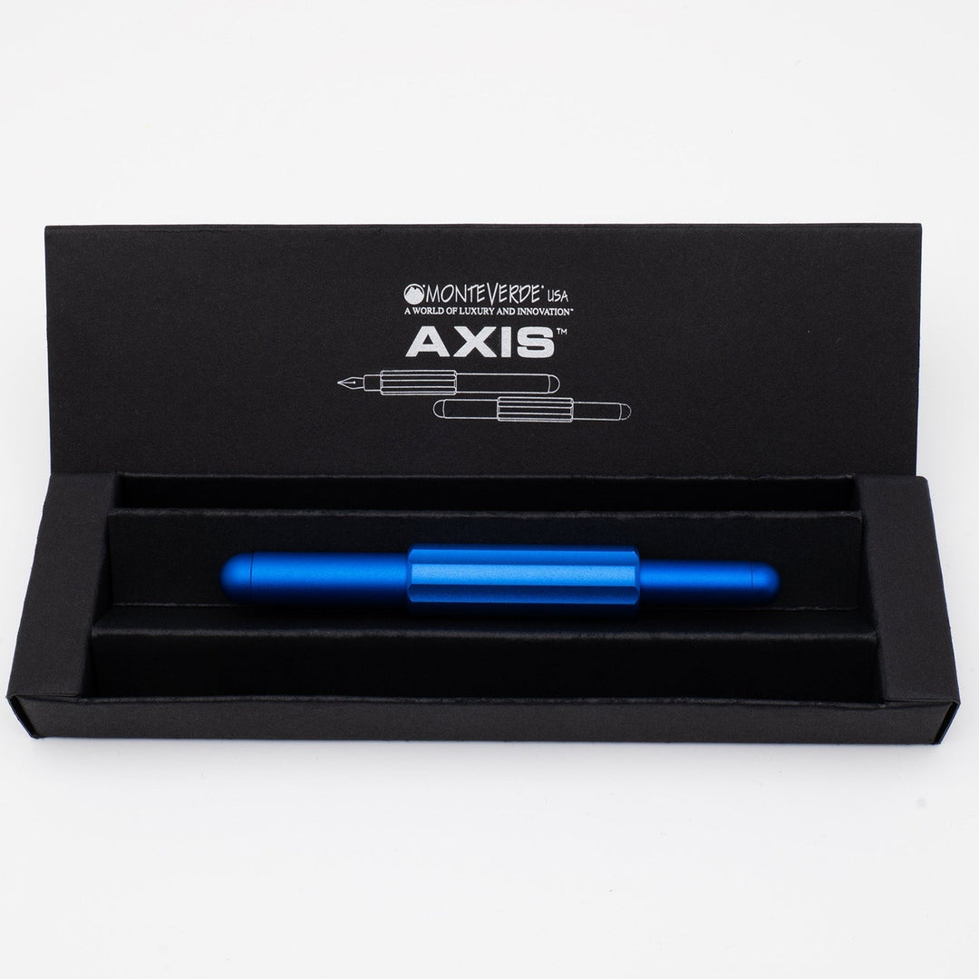 Monteverde Axis Fountain Pen - Matte Blue - Aarcaai