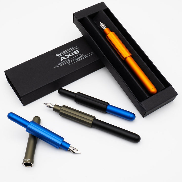 Monteverde Axis Fountain Pen - Matte Blue - Aarcaai