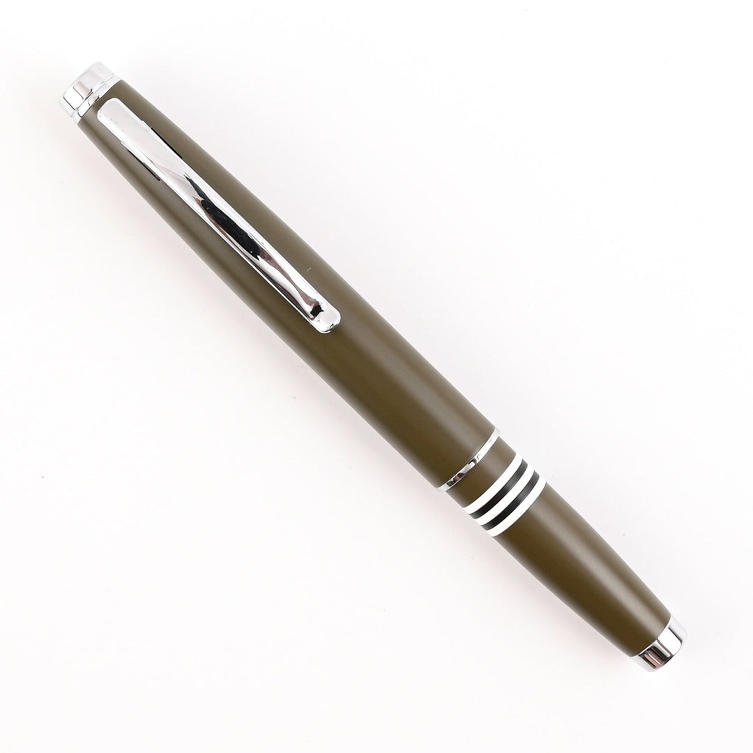 Monteverde Dakota Fountain Pen - Military Green CT - Aarcaai