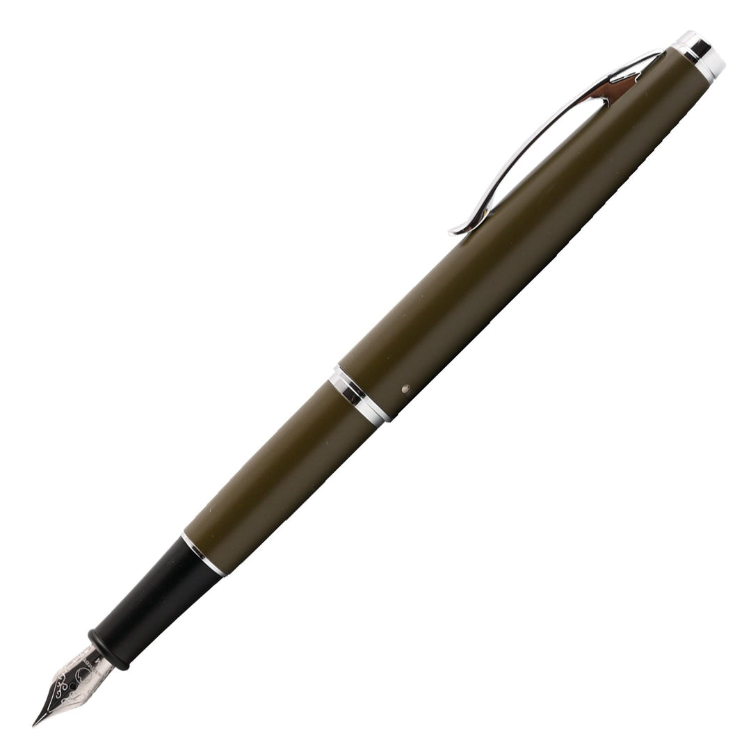 Monteverde Dakota Fountain Pen - Military Green CT - Aarcaai