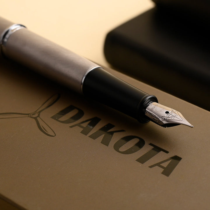 Monteverde Dakota Fountain Pen - Stainless Steel CT - Aarcaai