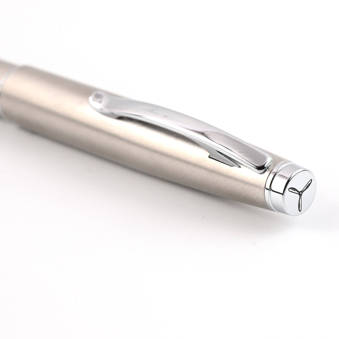 Monteverde Dakota Fountain Pen - Stainless Steel CT - Aarcaai
