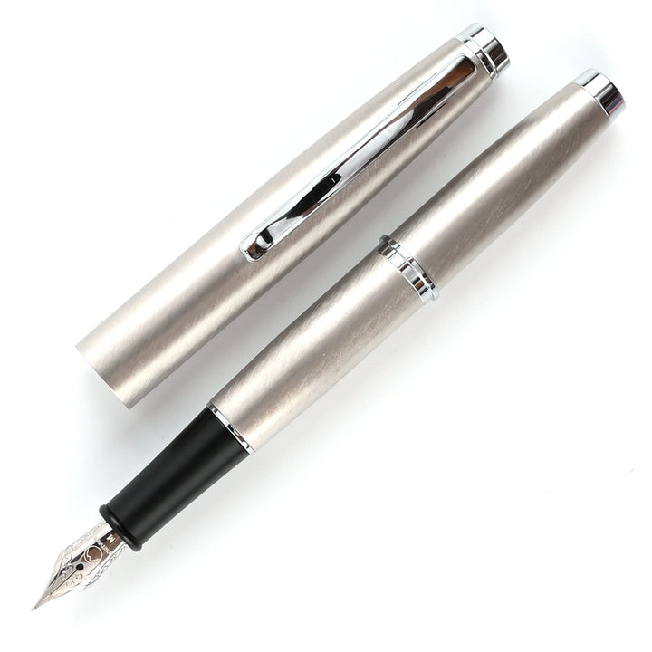 Monteverde Dakota Fountain Pen - Stainless Steel CT - Aarcaai