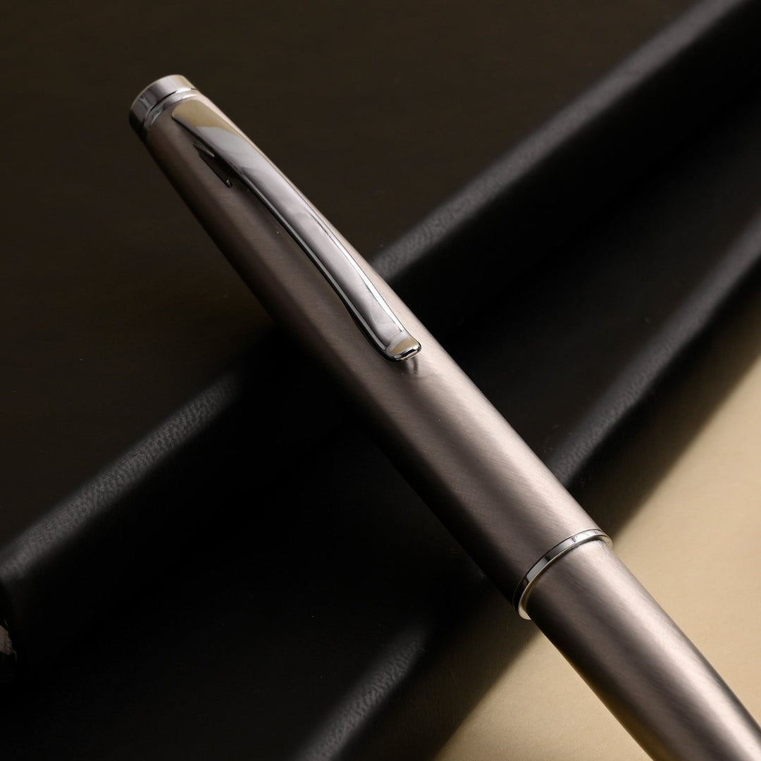 Monteverde Dakota Fountain Pen - Stainless Steel CT - Aarcaai