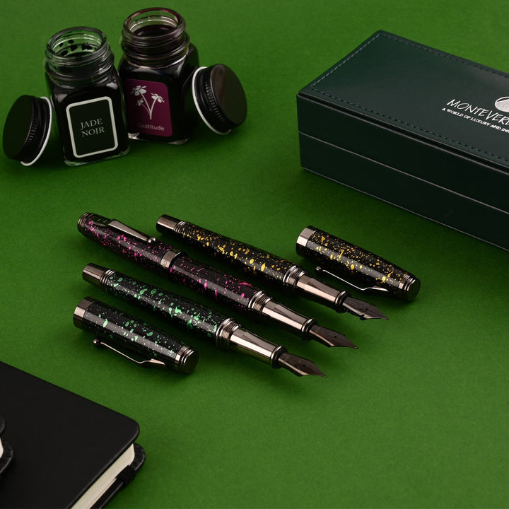 Monteverde Invincia Vega Fountain Pen - Starlight Yellow - Aarcaai