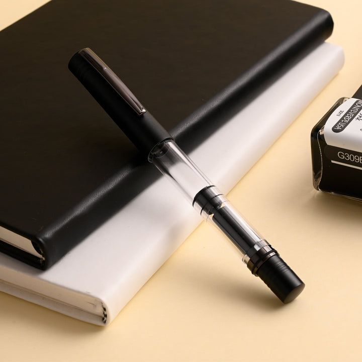 Monteverde MP1 Fountain Pen - Black Noir PVD - Aarcaai