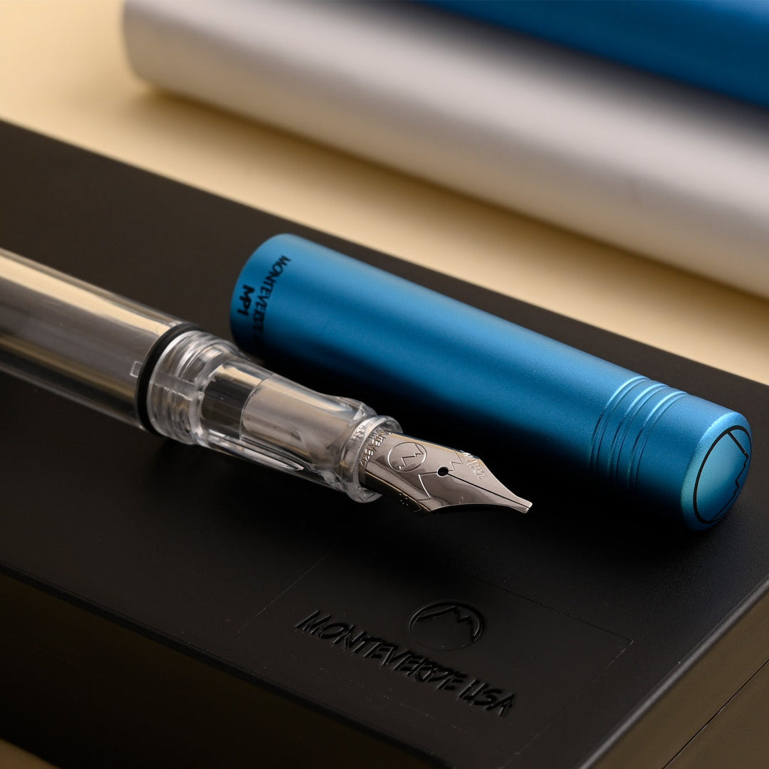 Monteverde MP1 Fountain Pen - Bright Blue CT - Aarcaai