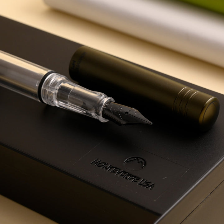 Monteverde MP1 Fountain Pen - Coal Grey PVD - Aarcaai