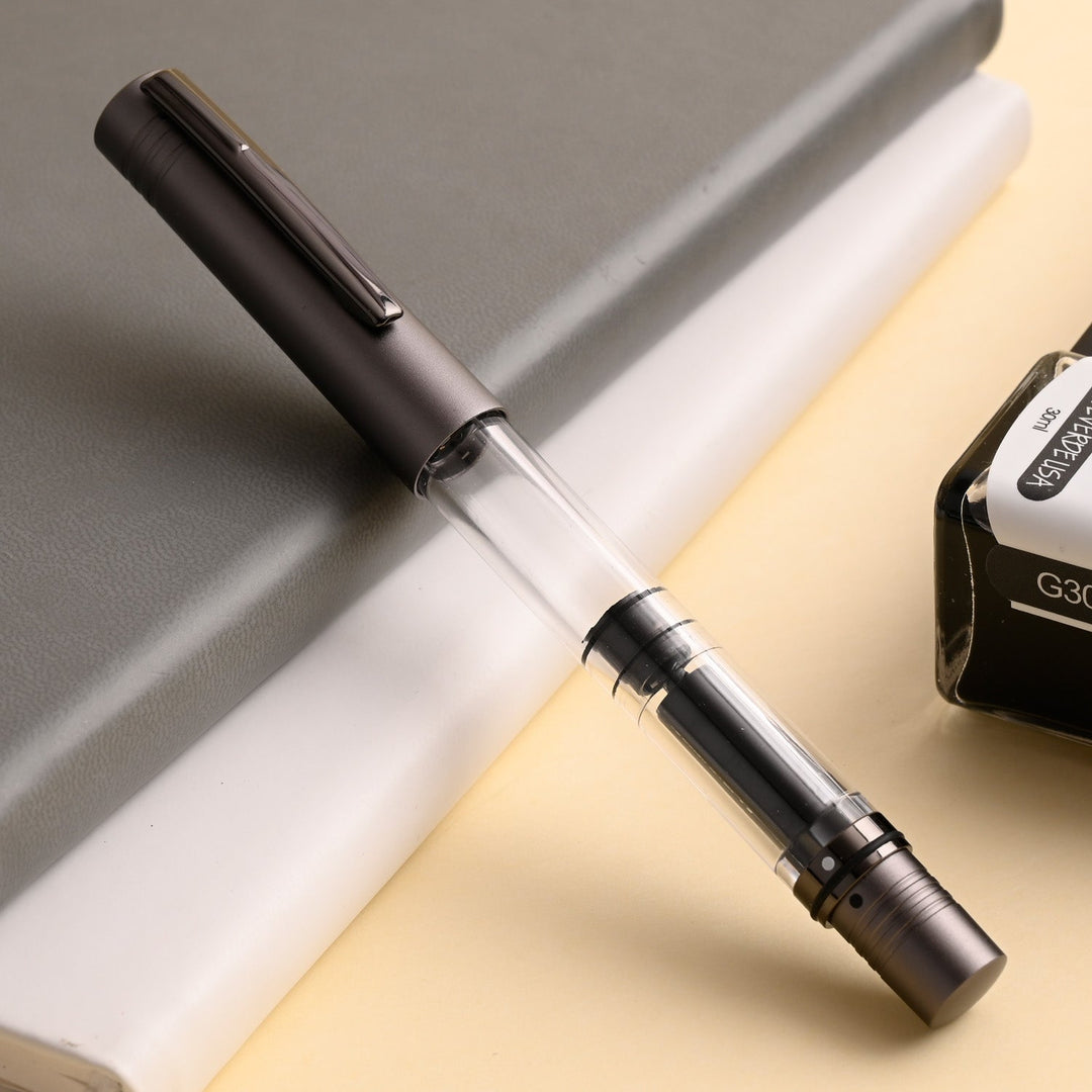 Monteverde MP1 Fountain Pen - Coal Grey PVD - Aarcaai