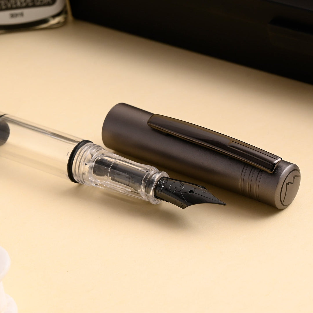 Monteverde MP1 Fountain Pen - Coal Grey PVD - Aarcaai
