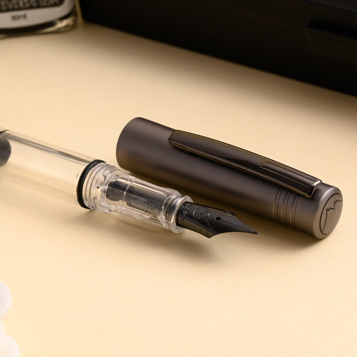 Monteverde MP1 Fountain Pen - Coal Grey PVD - Aarcaai