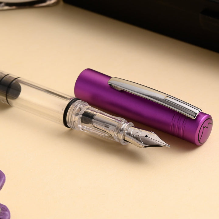 Monteverde MP1 Fountain Pen - Purple Frost CT - Aarcaai