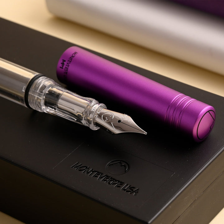 Monteverde MP1 Fountain Pen - Purple Frost CT - Aarcaai