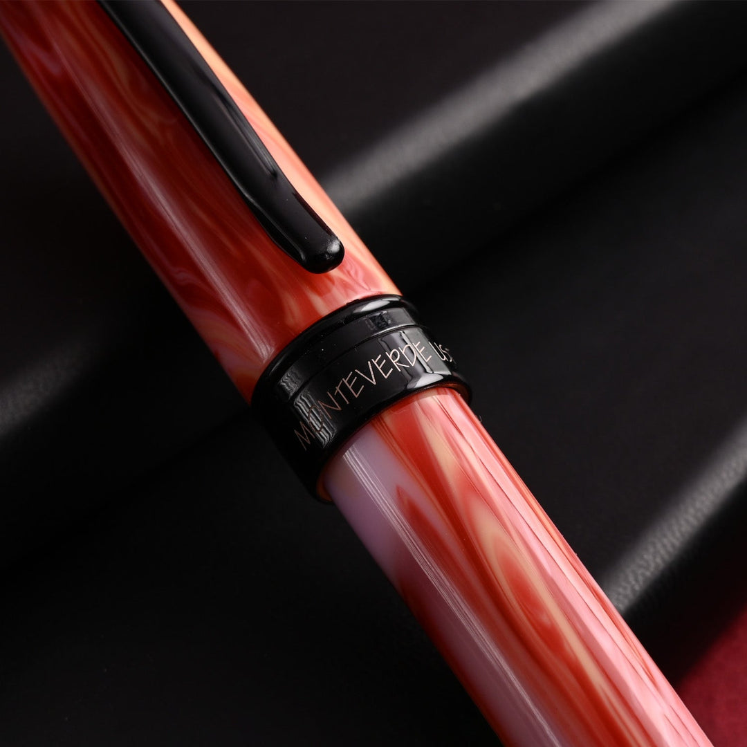 Monteverde Prima Ball Pen - Red Swirl BT - Aarcaai