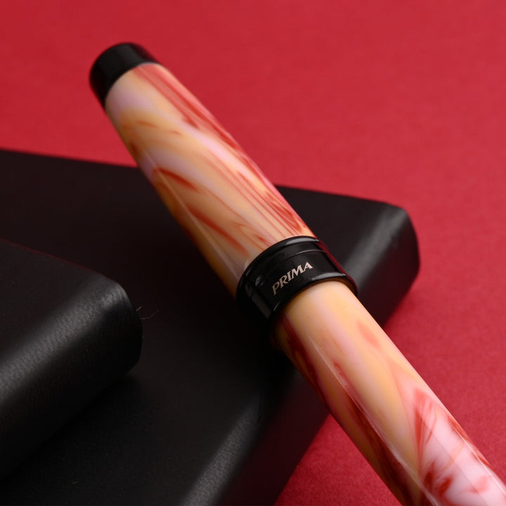 Monteverde Prima Fountain Pen - Red Swirl BT - Aarcaai