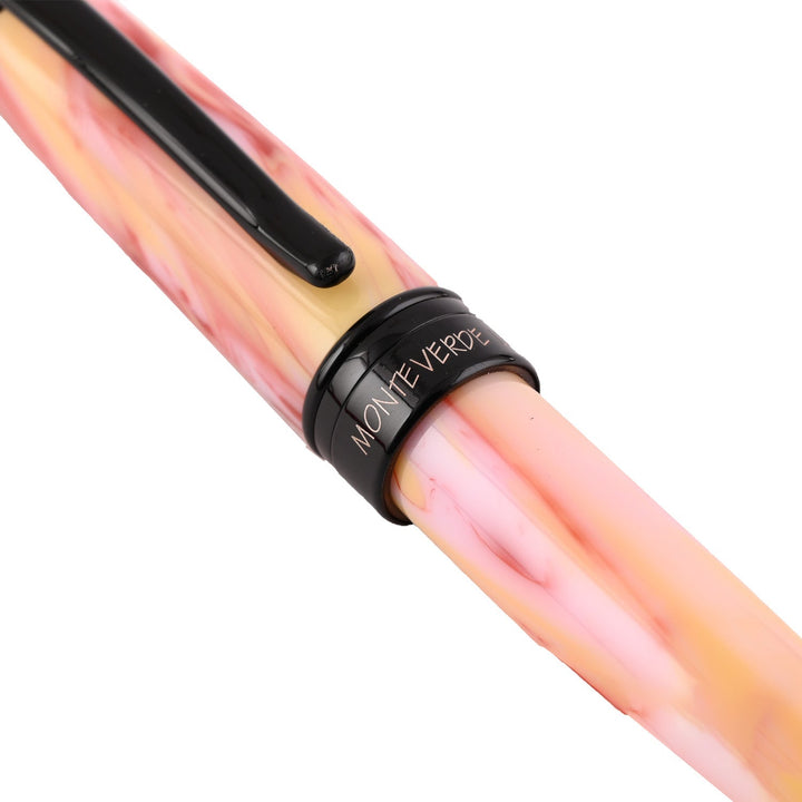 Monteverde Prima Fountain Pen - Red Swirl BT - Aarcaai