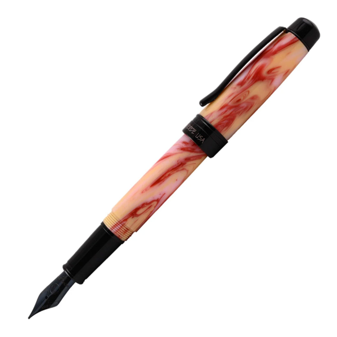 Monteverde Prima Fountain Pen - Red Swirl BT - Aarcaai