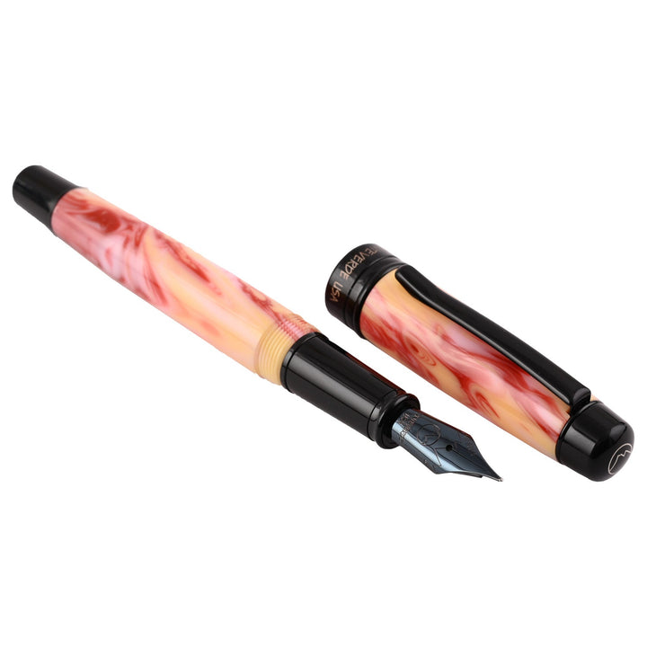 Monteverde Prima Fountain Pen - Red Swirl BT - Aarcaai