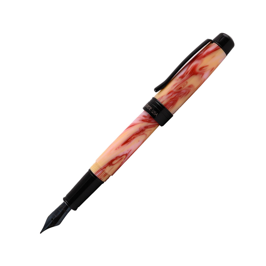 Monteverde Prima Fountain Pen - Red Swirl BT - Aarcaai