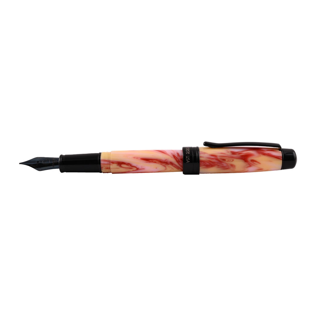 Monteverde Prima Fountain Pen - Red Swirl BT - Aarcaai