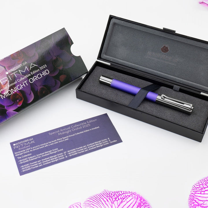 Monteverde Ritma Fountain Pen - Midnight Orchid RT (Special Edition) - Aarcaai