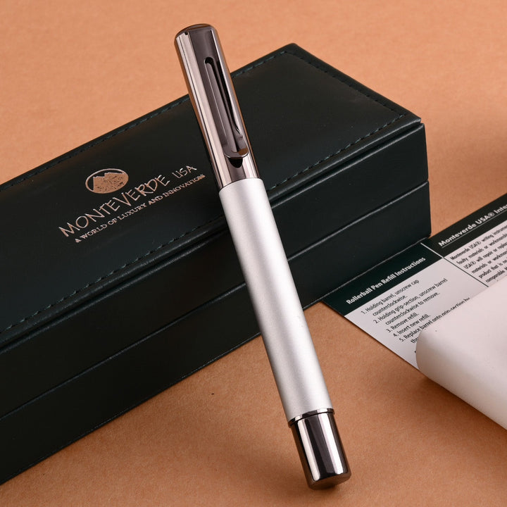 Monteverde Ritma Roller Ball Pen - Silver - Aarcaai