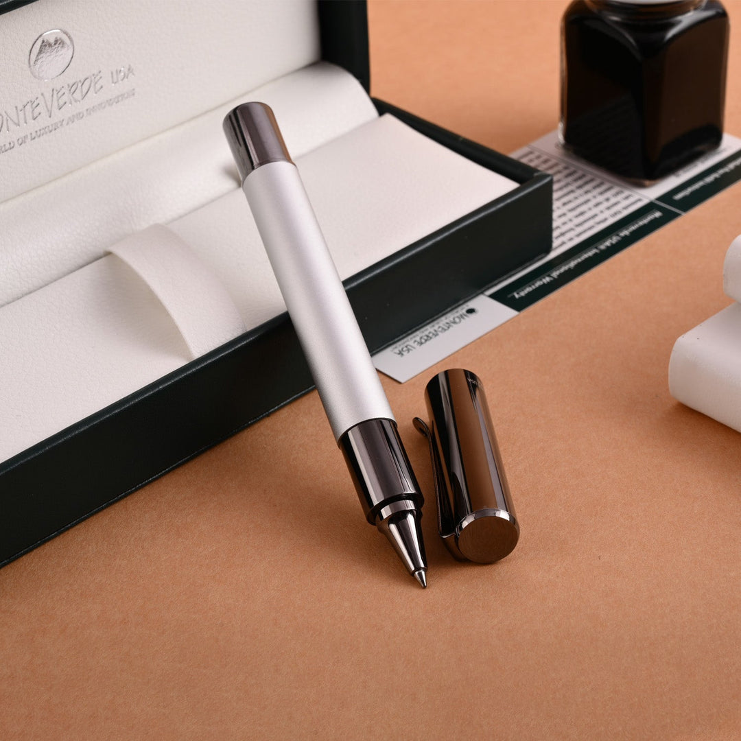 Monteverde Ritma Roller Ball Pen - Silver - Aarcaai