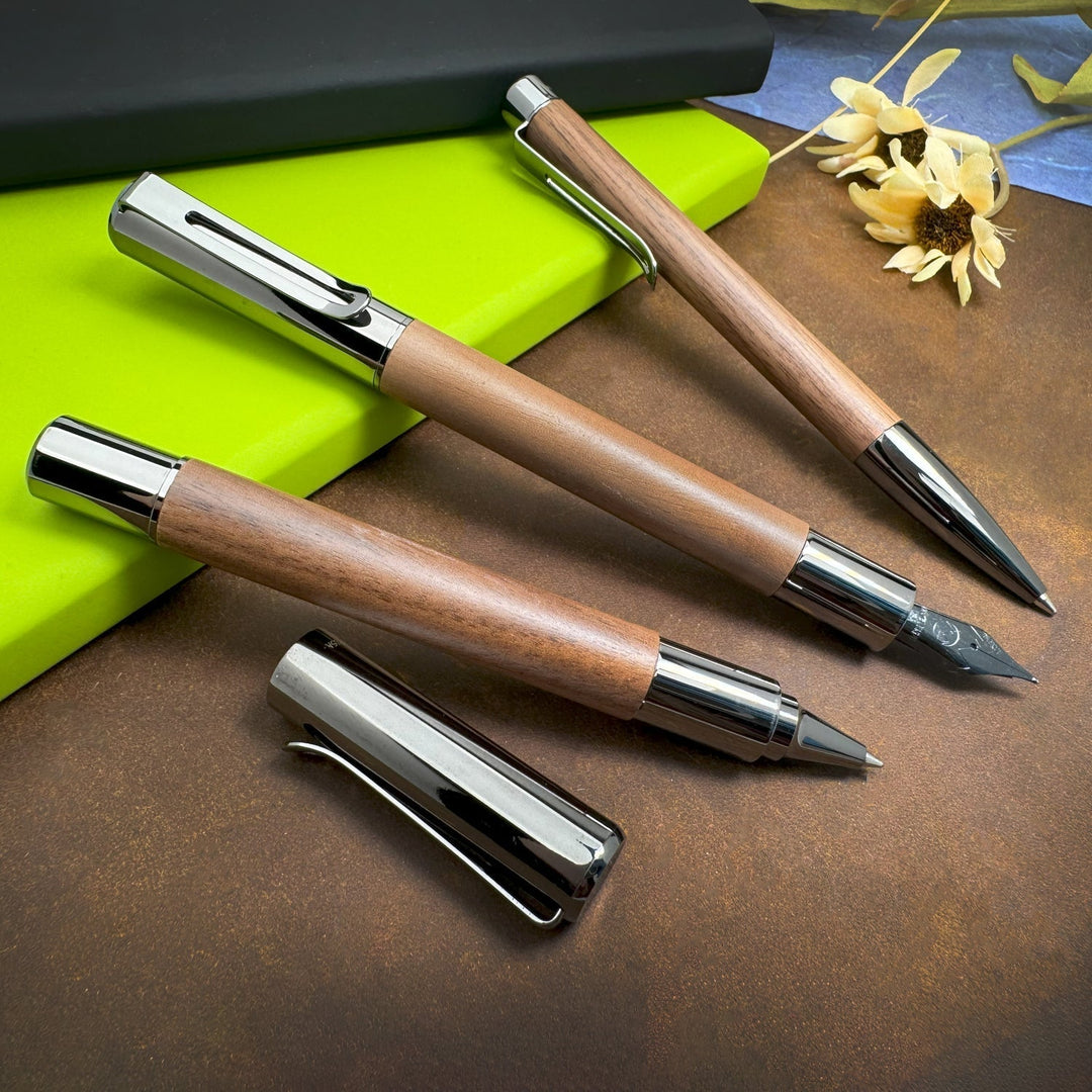 Monteverde Ritma Roller Ball Pen - Walnut - Aarcaai