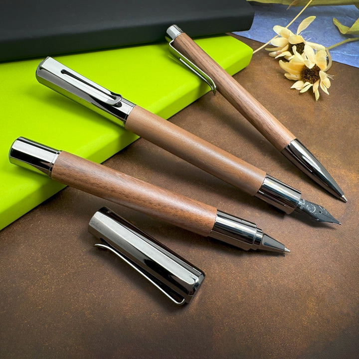 Monteverde Ritma Roller Ball Pen - Walnut - Aarcaai