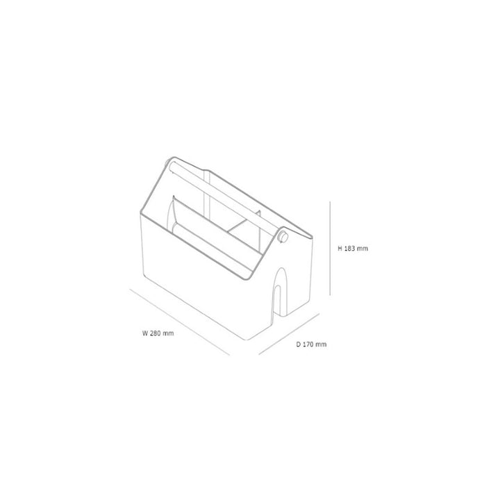 Litem | Multi Utility Storage Basket | Grey |  Palo | For Office Home & Kitchen