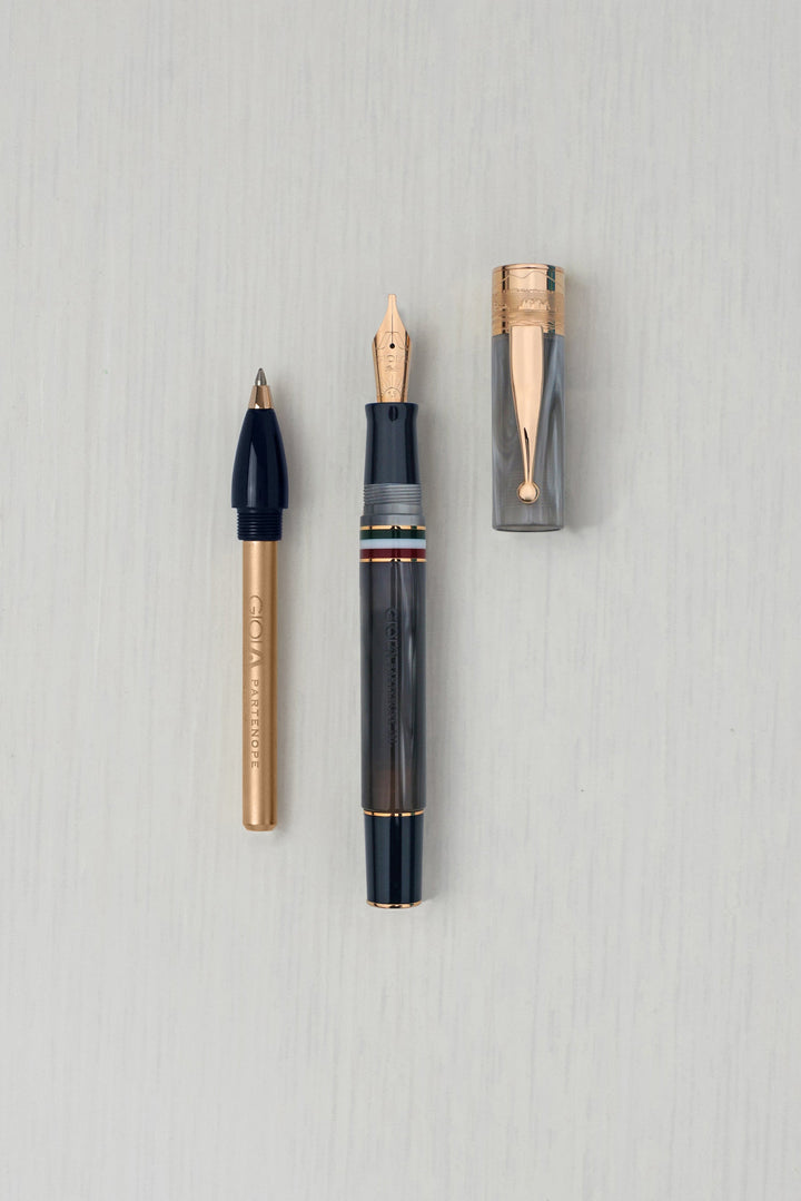 Gioia | Fountain Pen & Rollerball Pen | Partenope | Madreperla Pearl RGT