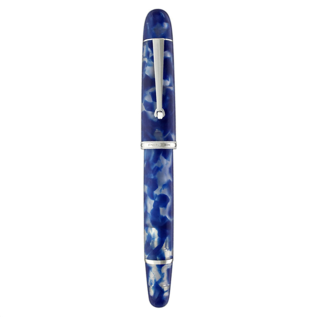 Penlux | Koi | Fountain Pen | King Body | Blue &amp; White | Piston Filling