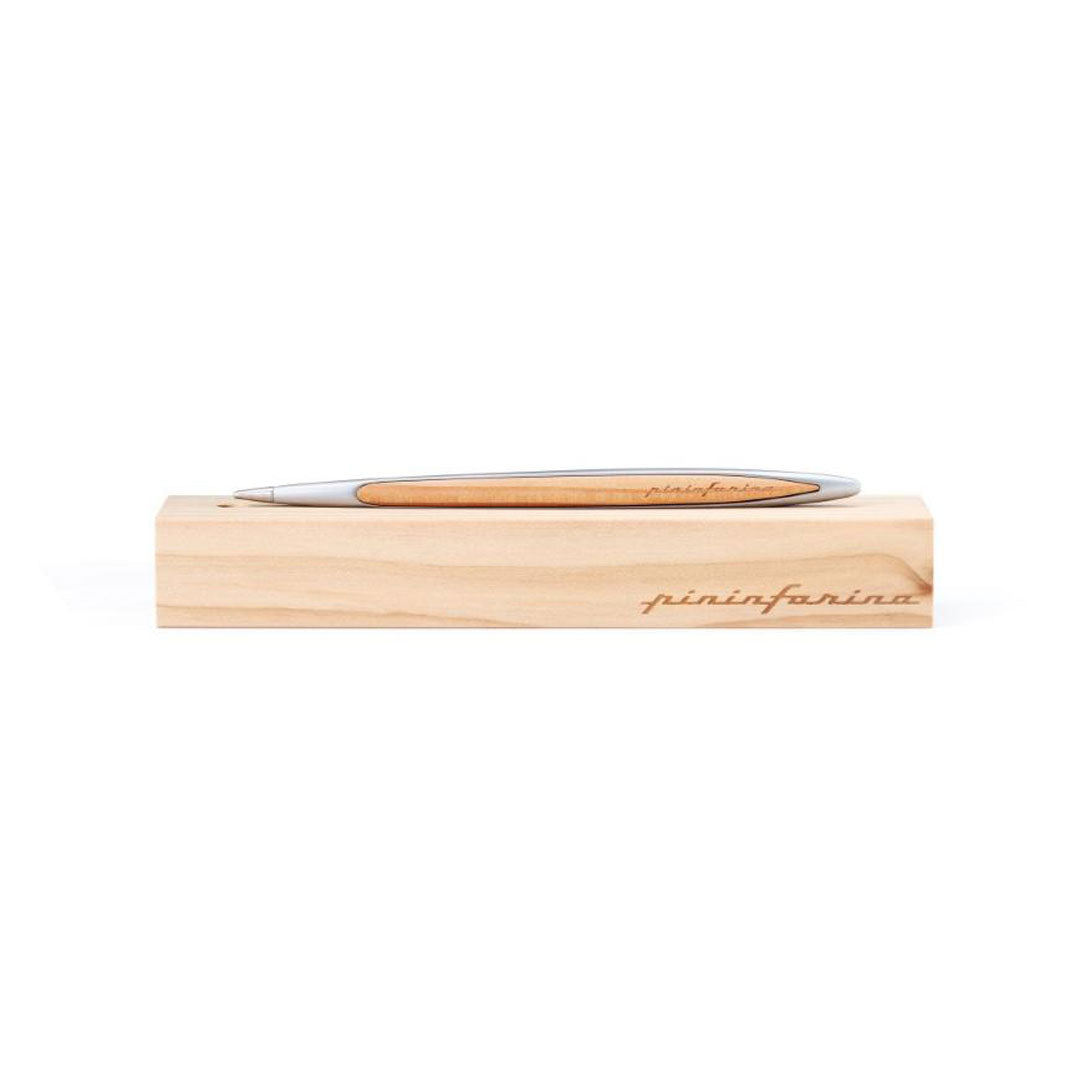 Pininfarina | Cambiano | Cedarwood | Classic Ethergraf  metal alloy tip | Solid Wood Desk Stand