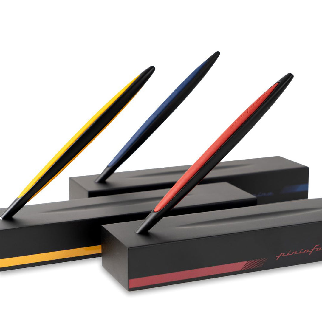 Pininfarina | Cambiano Race | Blue | Ballpoint Pen | Racing Desk Stand