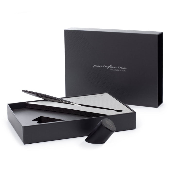 Pininfarina | Cambiano Transitions | Black | Ballpoint | Inclined Desk Stand