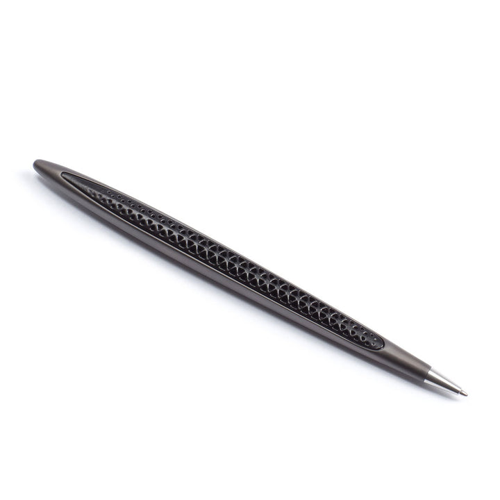 Pininfarina | Cambiano Transitions | Titanium | Ballpoint Pen | Inclined Desk Stand