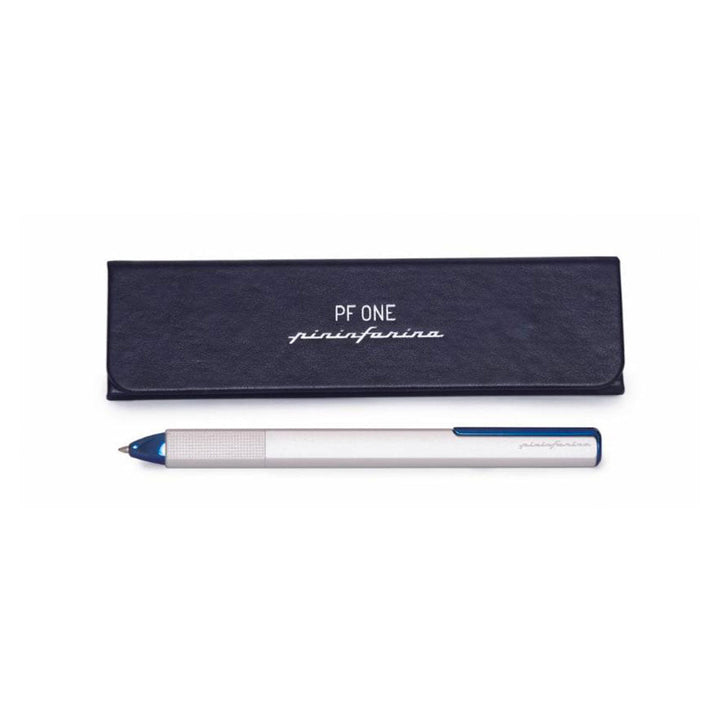Pininfarina | Pf One Blue&amp;Silver | Retractable Ballpoint Pen with Twist Mechanism