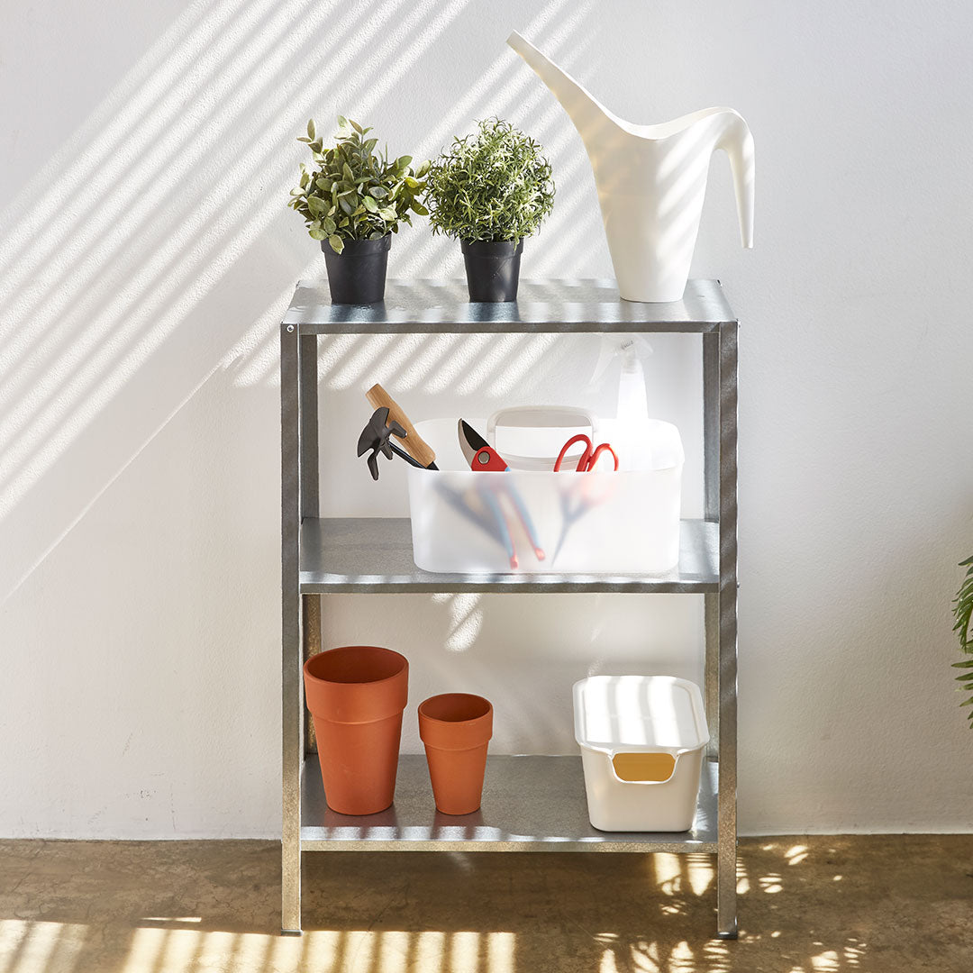 Litem | Portable Storage Organiser | Cool Grey &amp; Ivory | Porta Grande | For Office Home &amp; Kitchen