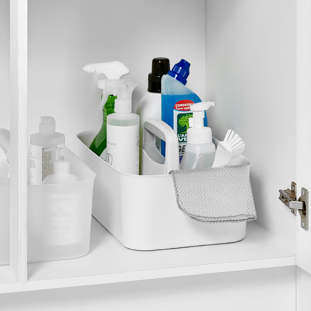 Litem | Portable Storage Organiser | Cool Grey &amp; Ivory | Porta Grande | For Office Home &amp; Kitchen