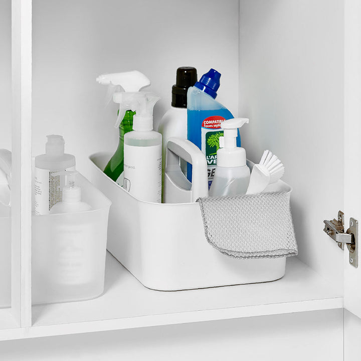Litem | Portable Storage Organiser | Cool Grey &amp; Ivory | Porta Grande | For Office Home &amp; Kitchen