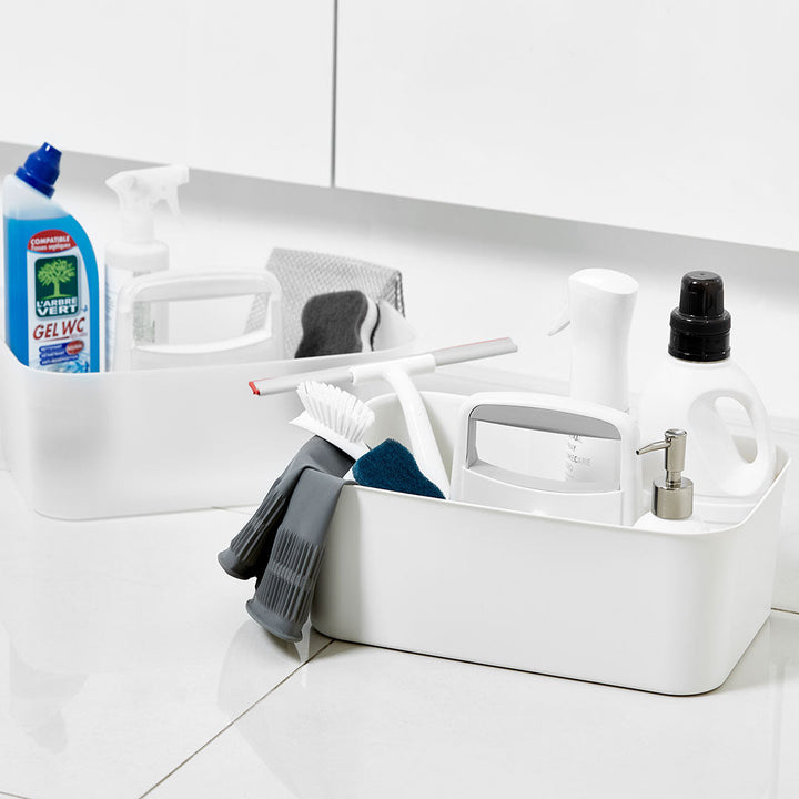 Litem | Portable Storage Organiser | Cool Grey &amp; Ivory | Porta Grande | For Office Home &amp; Kitchen